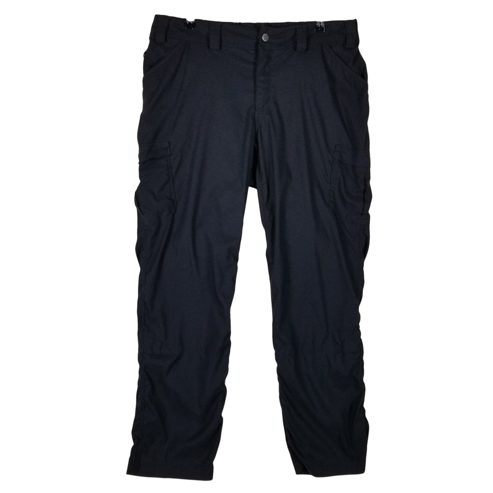 Duluth Trading Co Cargo Pants Womens 16W Black Stretch Nylon Utility Hiking 97